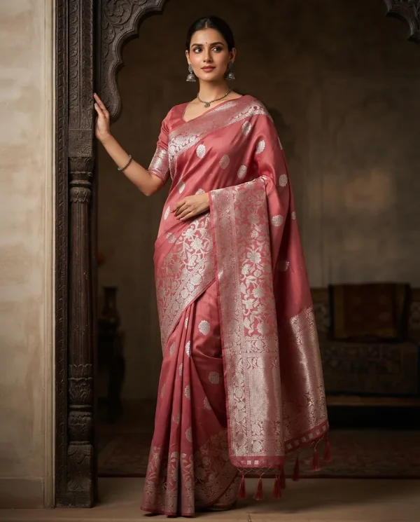 Elegant Zari Woven Silk Saree