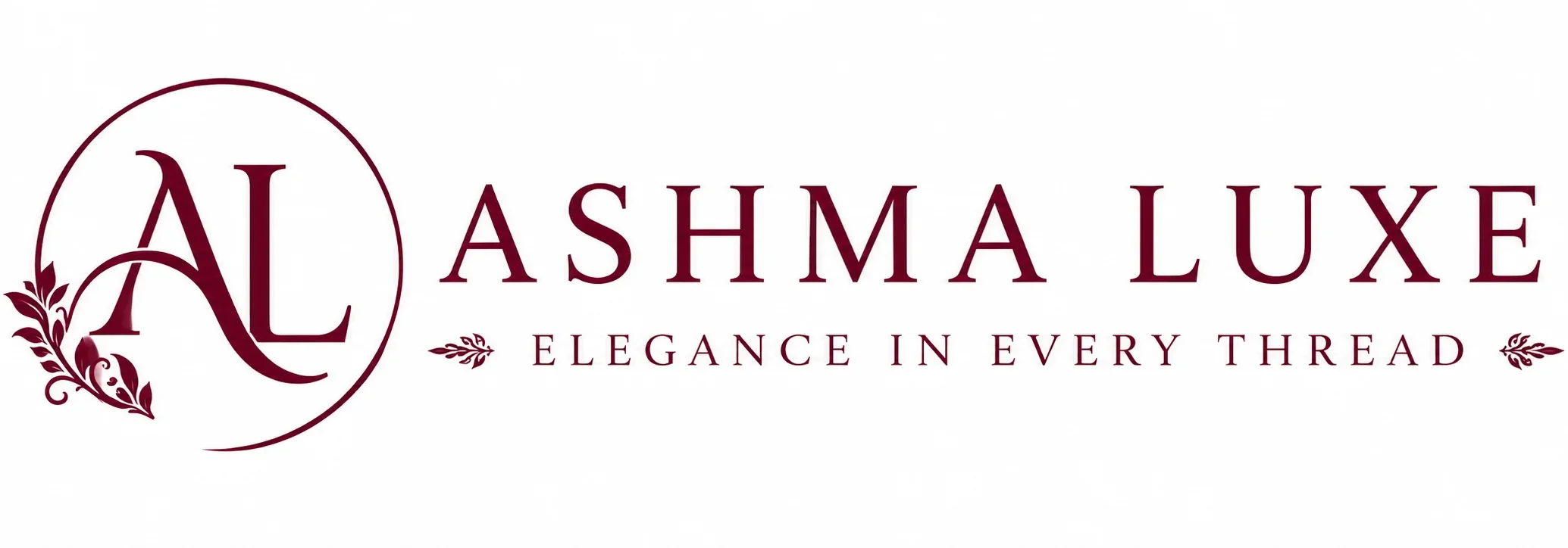 Ashma Luxe premium saree and luxury fashion brand logo